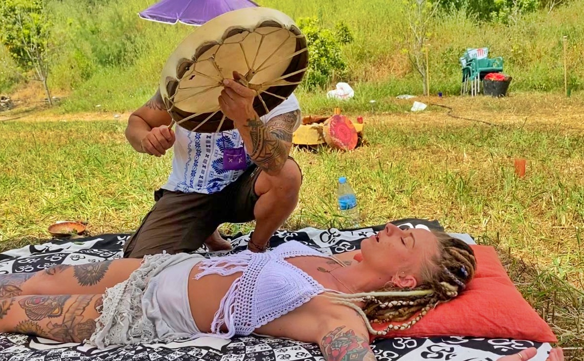 A held healing session at TrustGaia